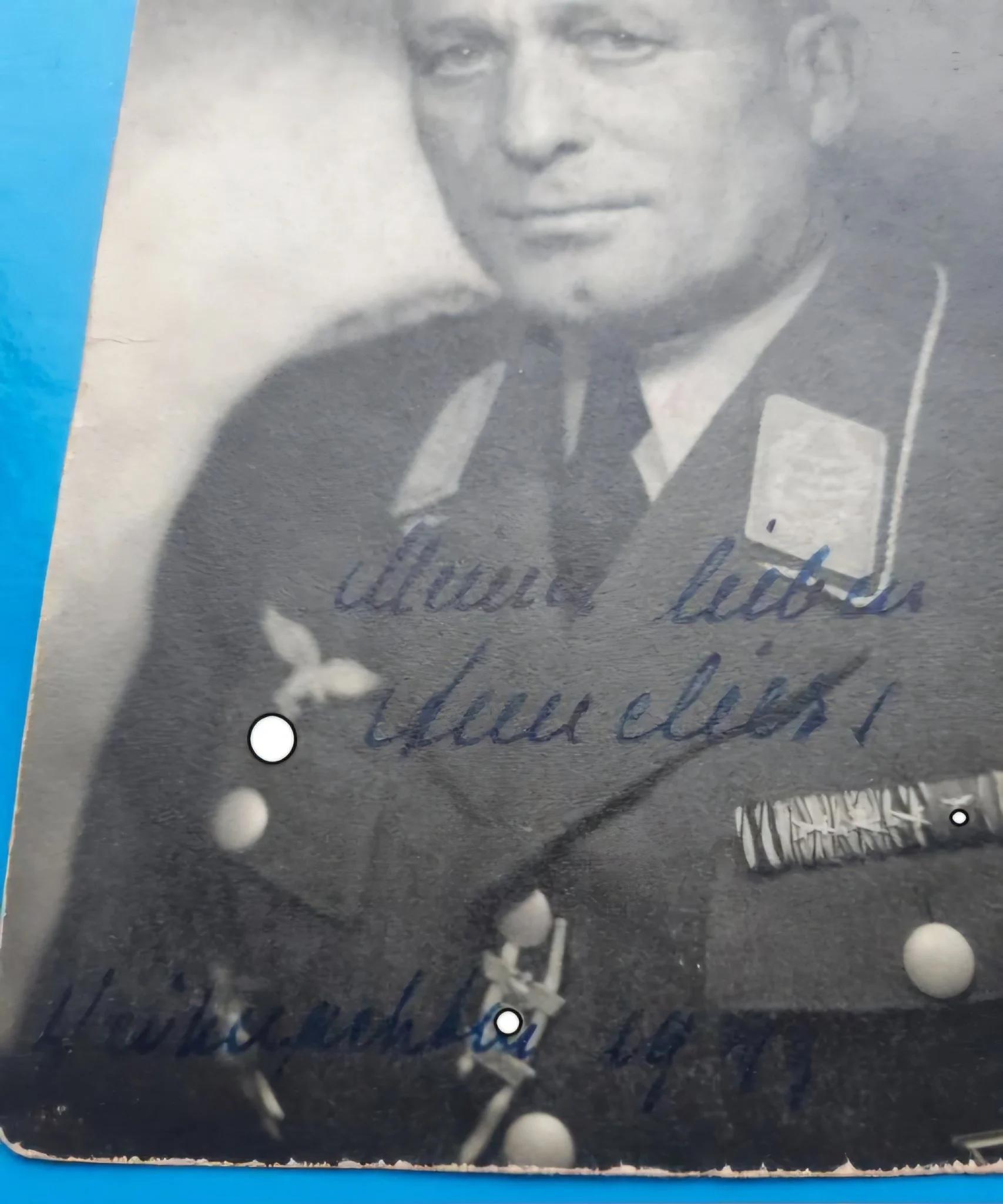 WW2 German Signed Portrait of Luftwaffe Generalmajor Franz Kieslich German ww2 Military & War Antiques 3 WW2 German Signed Portrait of Luftwaffe Generalmajor Franz Kieslich - Image 3