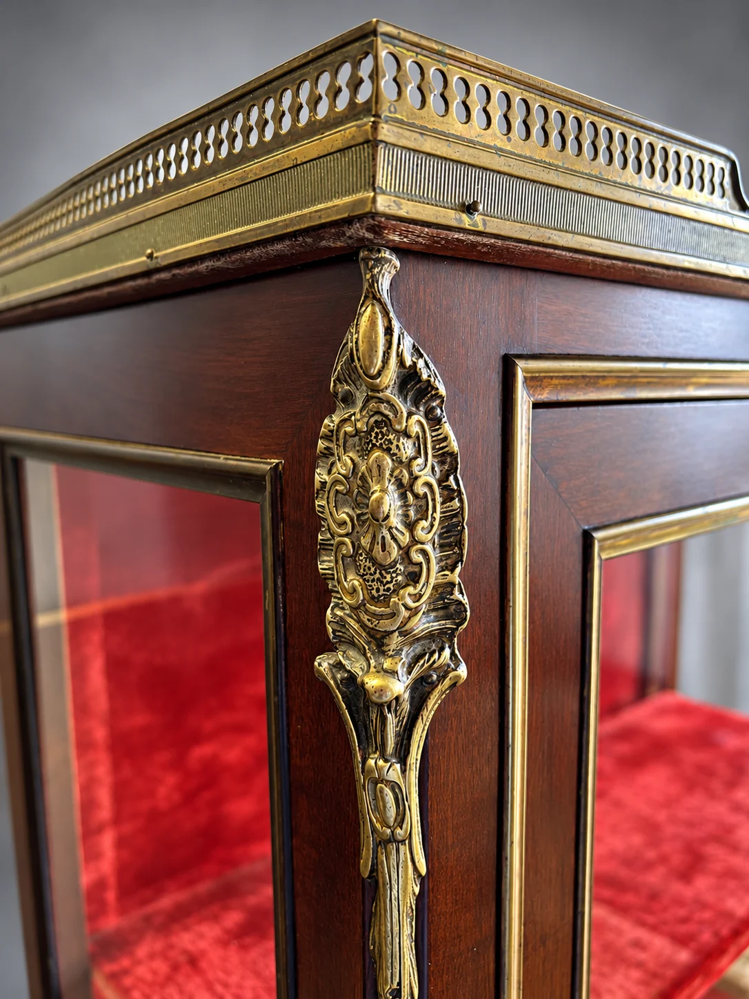 Antique Mahogany Display Cabinet Antique Bookcases 2 Antique Mahogany Display Cabinet - Image 2
