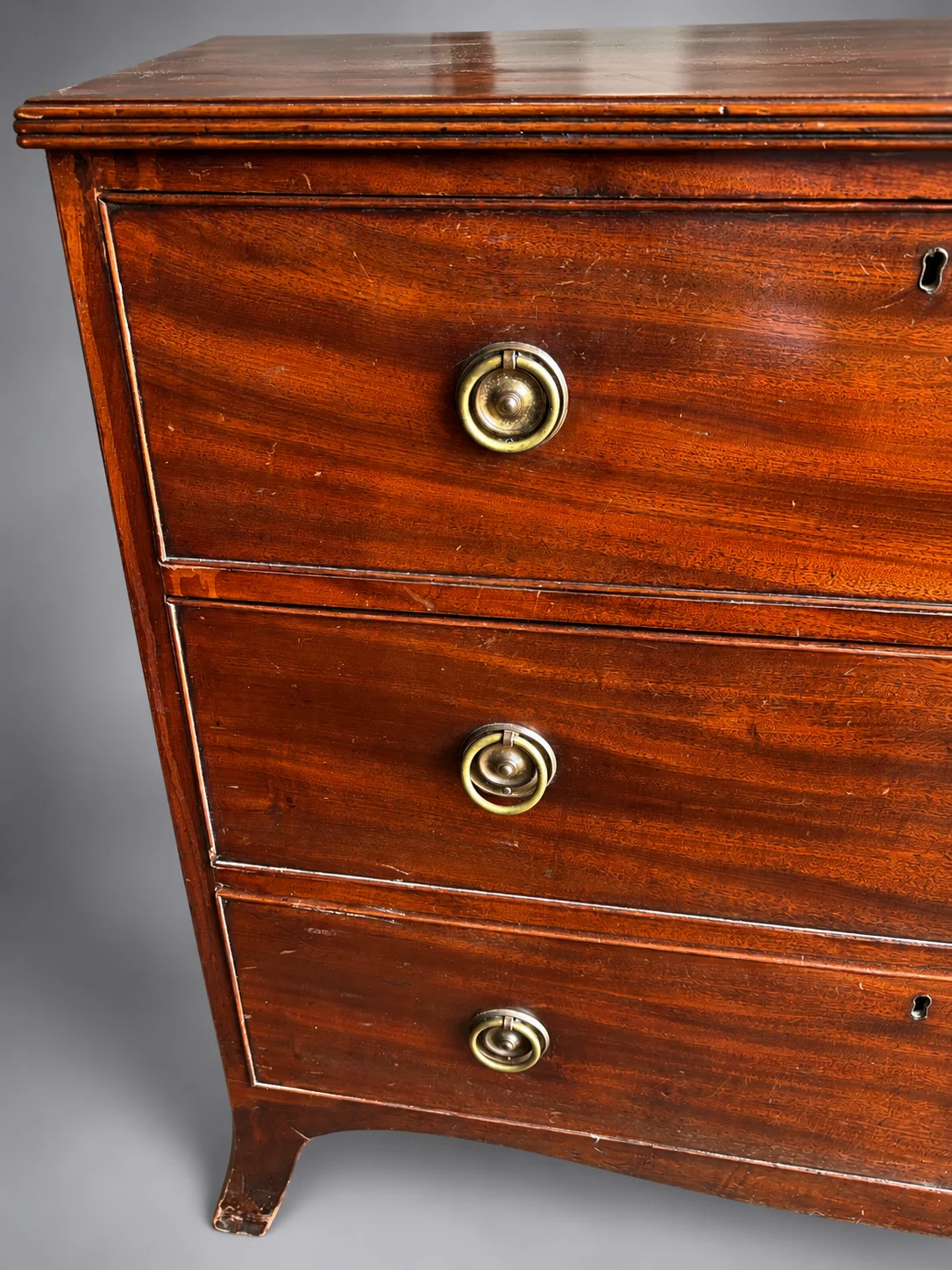 Georgian Mahogany Chest of Drawers Antique Chests 4 Georgian Mahogany Chest of Drawers - Image 4