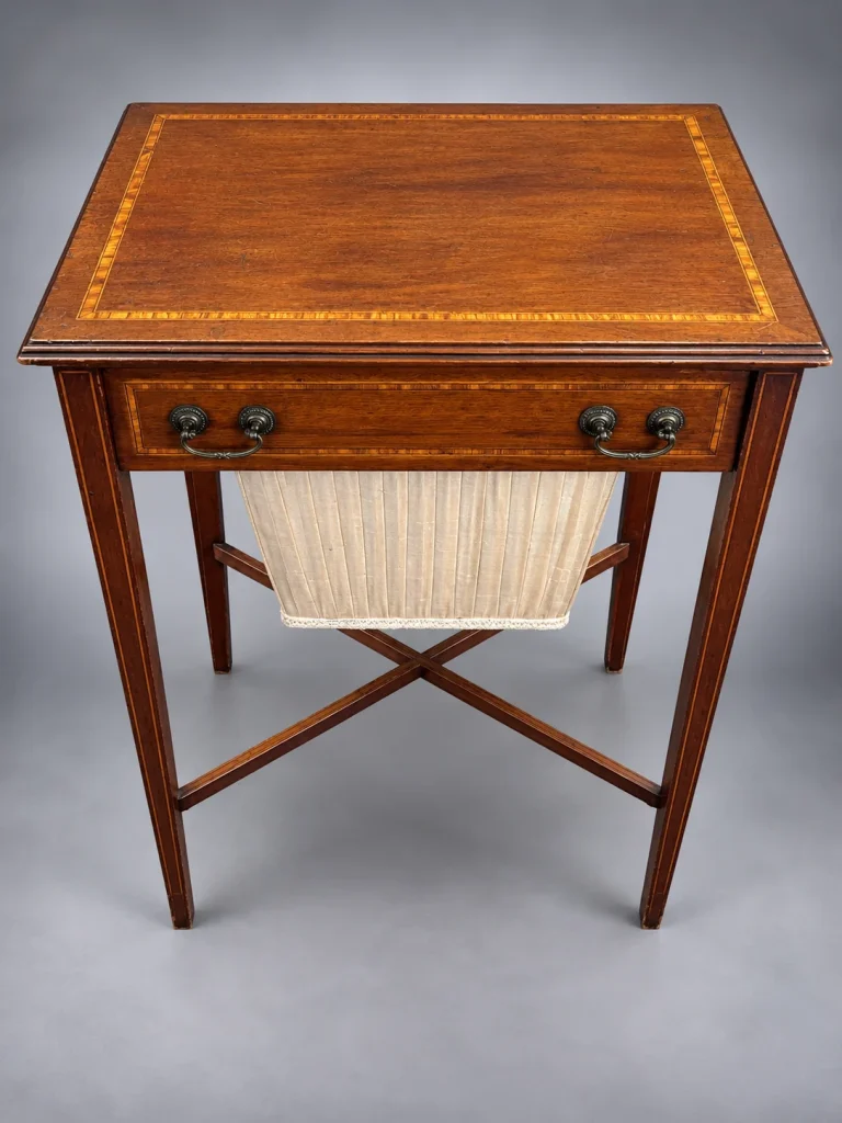 Antique Mahogany Sewing Table