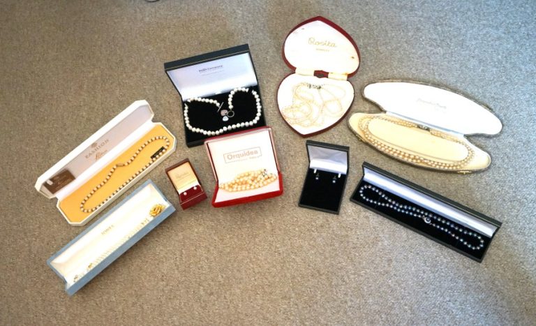 We Have in Our Store A Selection of Boxed Pearl Necklaces Starting From £40.00 – with FREE UK POSTAGE