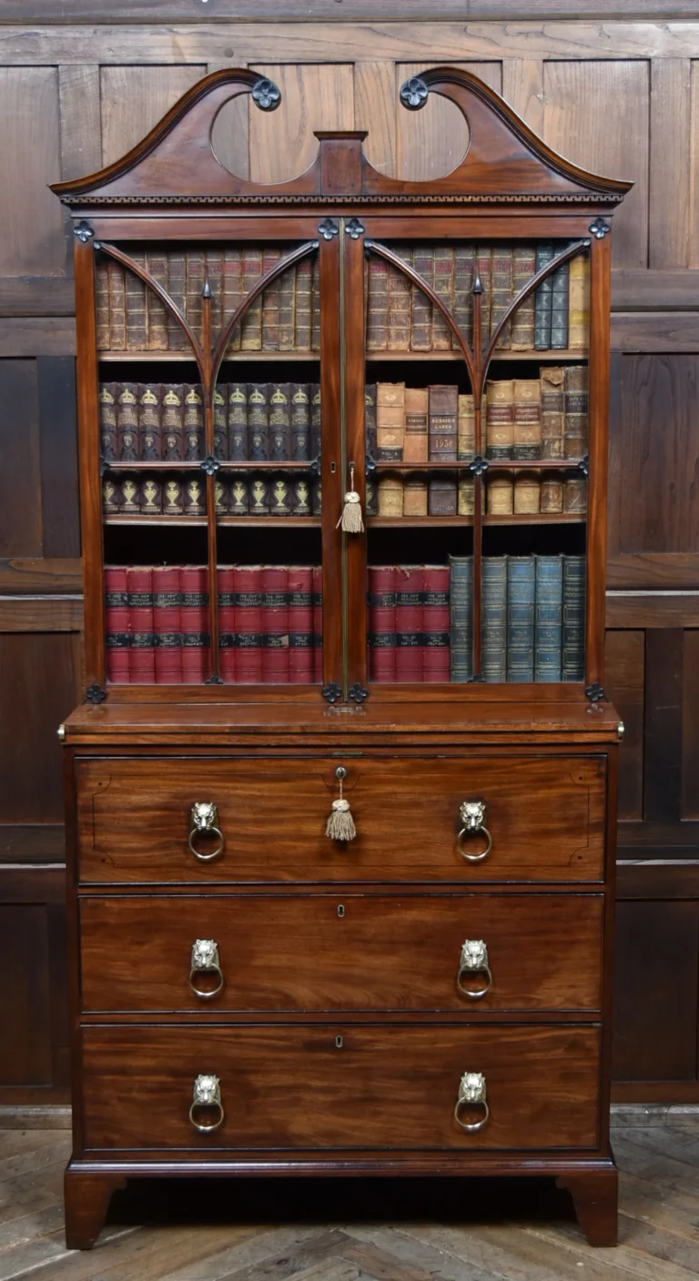 Early 19th Century Mahogany Secretaire Bookcase SAI4330