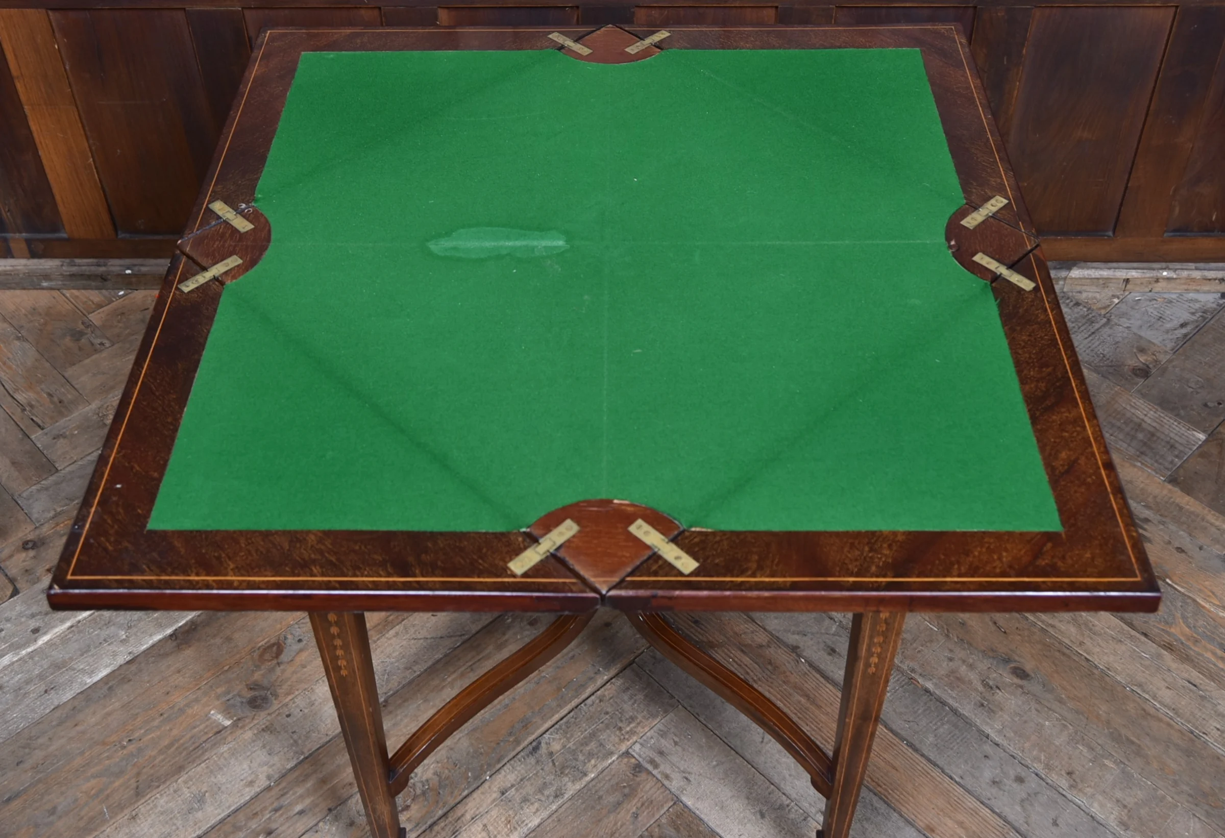 Edwardian Mahogany Envelope Card Table SAI4317 Antique Tables 9 Edwardian Mahogany Envelope Card Table SAI4317 - Image 9