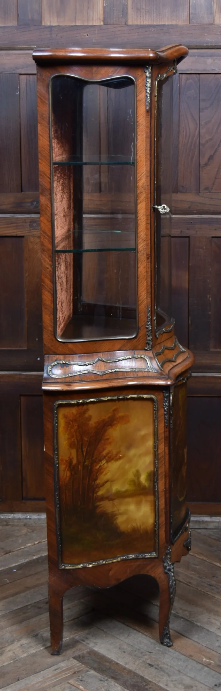 French Walnut Vitrine Cabinet SAI4319 Antique Cabinets 11 French Walnut Vitrine Cabinet SAI4319 - Image 11