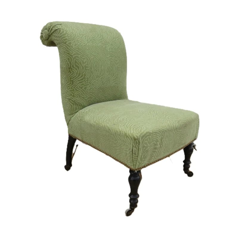 Antique Napoleon III Slipper Chair