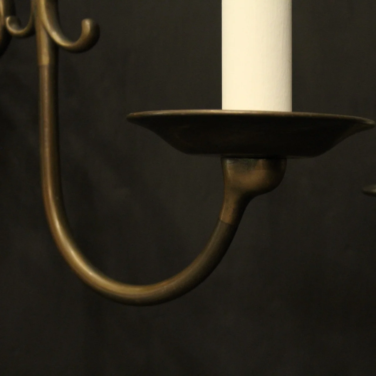 English Set Of 4 Brass Antique Wall Lights Antique Lighting 6 English Set Of 4 Brass Antique Wall Lights - Image 6