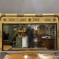 Large Regency Gilt Overmantle Mirror