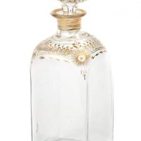 Unusual Antique Gilt Decorated Decanter
