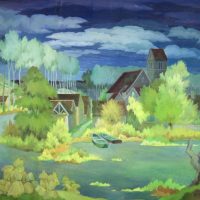 HUGE HENRI THERME (1900-1973) Oil