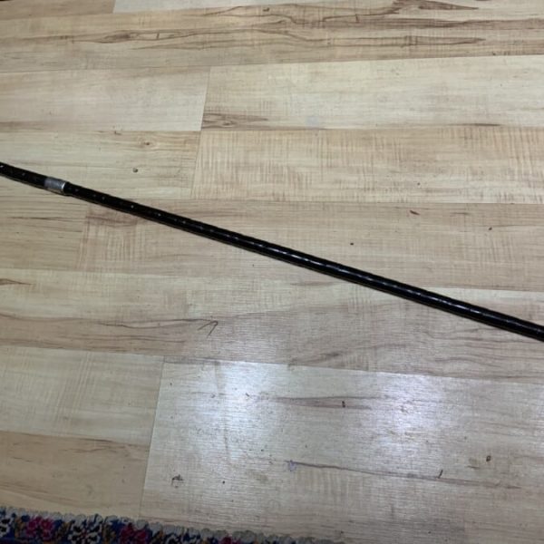 Gentleman’s walking stick sword stick with silver mounts