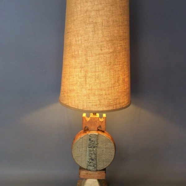 Bernard Rooke Studio Pottery Totem Lamp Mid Century
