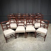 Set Of Eighteen Georgian Mahogany Dining Chairs