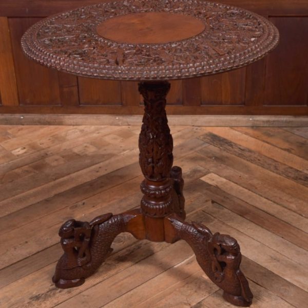 Burmese Carved Occasional Table SAI2079