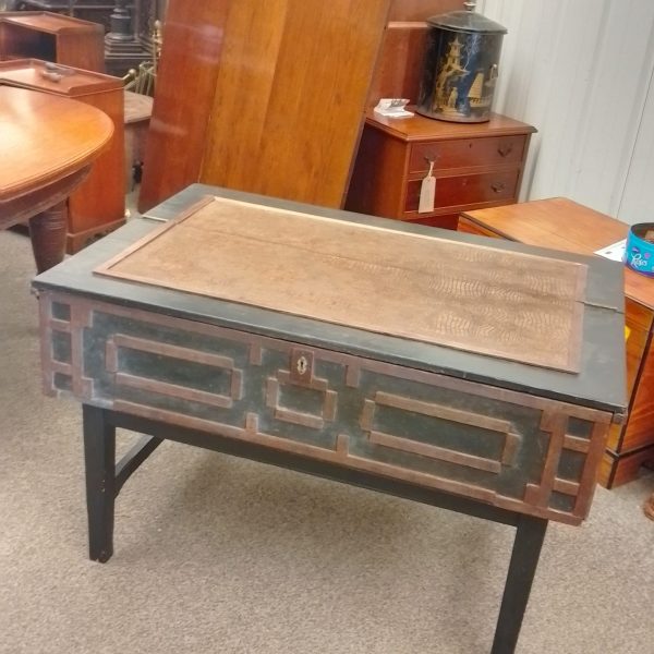 Antique Box Chest On Stand