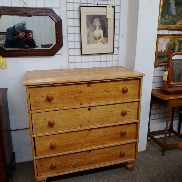 Antique Victorian Pine Chest