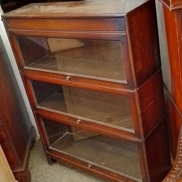 1920&#8217;s Stacking Oak Bookcase Cabinet