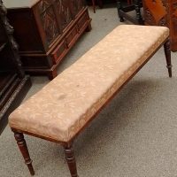 Antique Victorian Window Seat Stool