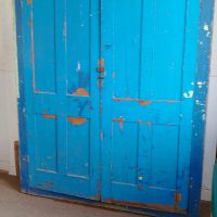 Large Antique Victorian Painted House Keepers Cupboard