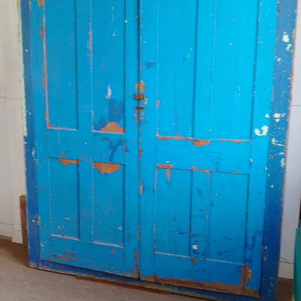 Large Antique Victorian Painted House Keepers Cupboard