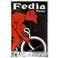 Vintage FREDIA Advertising Sign, 1939.