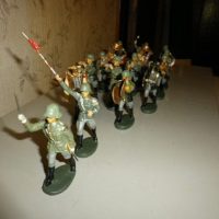 Rare 1940 Nazi Metal Ansamble Figures, 16 piece