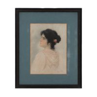Portrait of a Young Beauty – Eugen Von Blaas, Early 20th Century