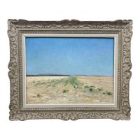 Sunny Field in Champagne – Armand Guéry, Oil on Canvas, 19th Century