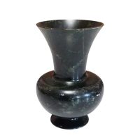 Antique Spinach-Green Nephrite Jade Vase