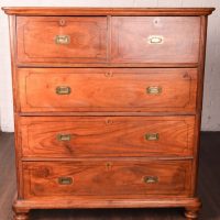 Camphor Wood Campaign Chest Of Drawers SAI1052