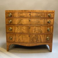 Regency Bow Front Chest Of Drawers