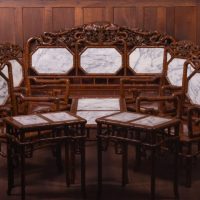 Chinese Carved Hardwood Parlour Suite SAI1791