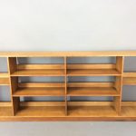 Arts &#038; Crafts Cotswold School Long Oak Bookcase