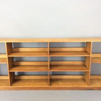 Arts &#038; Crafts Cotswold School Long Oak Bookcase