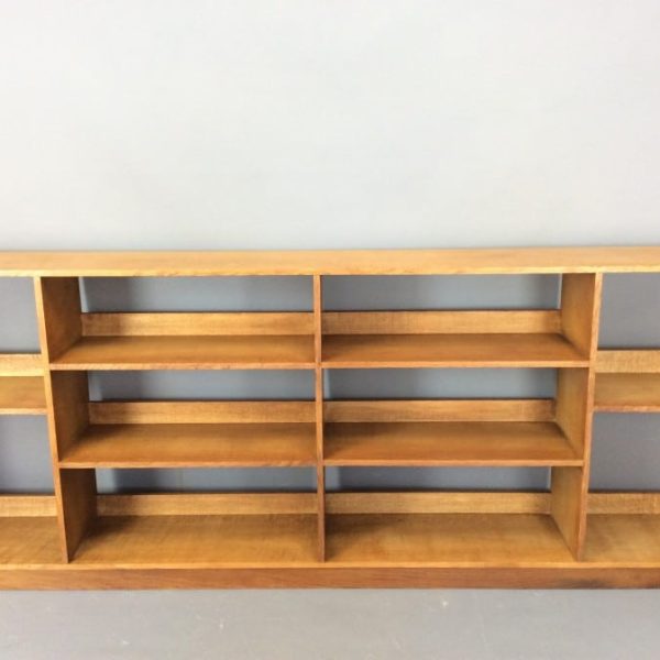 Arts &#038; Crafts Cotswold School Long Oak Bookcase