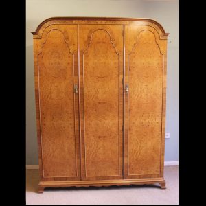 11561r01--Antique-Burr-Walnut-Triple-Wardrobe,