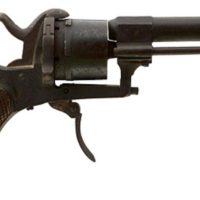 Antique Pinfire Pistol Revolver Gun