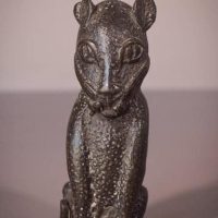 African Benin Bronze Leopard