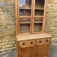 Antique Pine Farmhouse Dresser Housekeeper’s Cupboard, c 1860