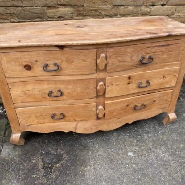Vintage Pine Chest Bank of Drawers