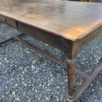 Antique English Charles II Restoration Period Oak Refectory Dining Table, c1680