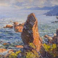 E. Palá &#8211; Impressionist Coastal Seascape
