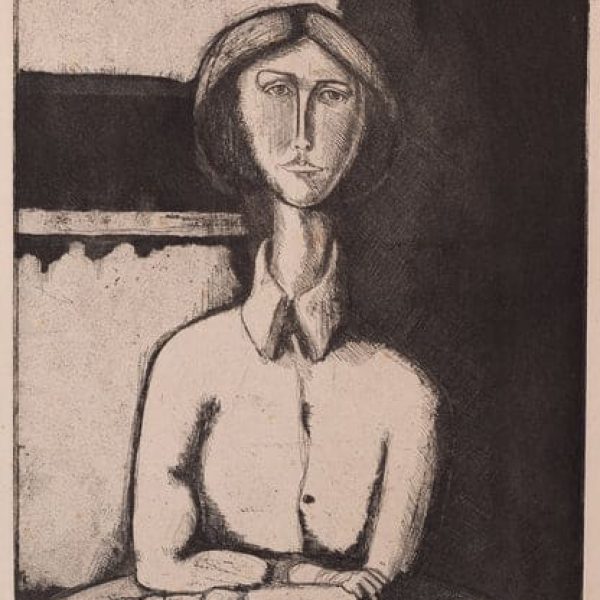 Follower of Picasso &#8211; Etching Portrait of a Lady