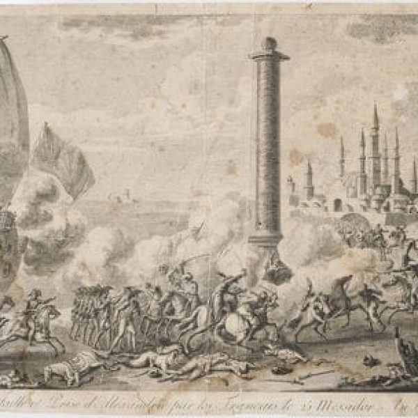 Bataille et prise d’Alexandrie par les Français le 25 Messidor an 6 commandée par les Généraux