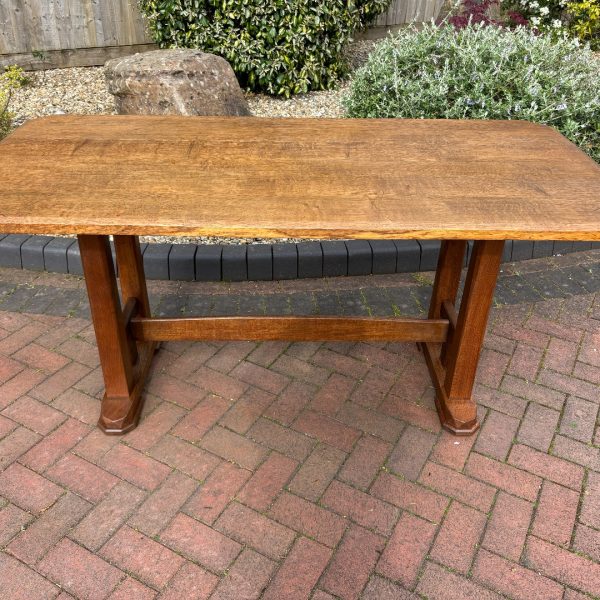 Brynmawr Arts &amp; Crafts Oak Refectory Dining Table