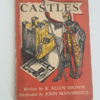 Vintage children’s book titled ‘Castles’ from the Junior Heritage Books series by R. Allen Brown, illustrated by John Mansbridge