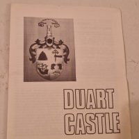 Printed booklet or pamphlet titled ‘Duart Castle’ featuring a heraldic coat of arms