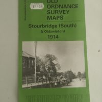 Old Ordnance Survey Map titled ‘Stourbridge (South) &amp; Oldswinford 1914’ published by Alan Godfrey Maps