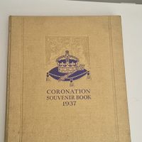 Hardcover book titled ‘Coronation Souvenir Book 1937’ commemorating the coronation of King George VI and Queen Elizabeth