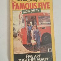 Paperback book titled ‘Five Are Together Again’ by Enid Blyton, Knight Books edition with ‘Now on TV’ branding