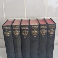 Complete six-volume set of ‘The Second World War’ by Winston S. Churchill, published by Cassell